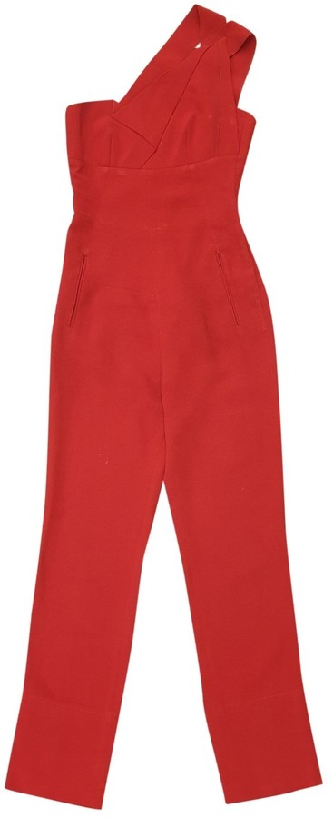 roland mouret red jumpsuit