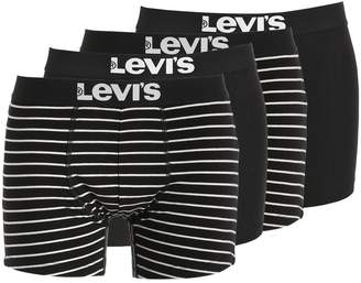 Levi's Underwear 4 Pack Striped & Solid Boxer Briefs