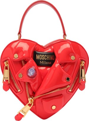 Moschino Snakeskin-Embossed Crossbody Bag Orange Leather ref.683354 - Joli  Closet