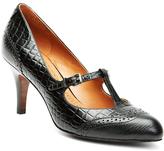Thumbnail for your product : Brooks Brothers Exotic Embossed T-Strap Heels