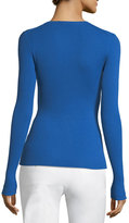 Thumbnail for your product : Michael Kors Collection Ribbed Crewneck Cashmere Sweater