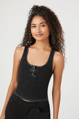 black lace tank top forever 21