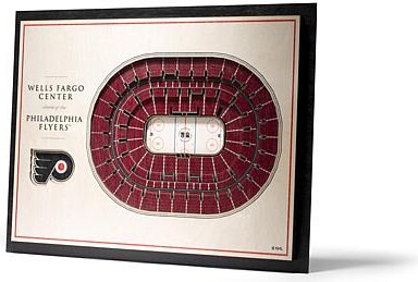 You the Fan NHL Philadelphia Flyers StadiumViews 3-D Wall Art - Wells Fargo Center