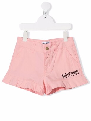 MOSCHINO BAMBINO Pink Girls' Shorts | Shop the world's largest 