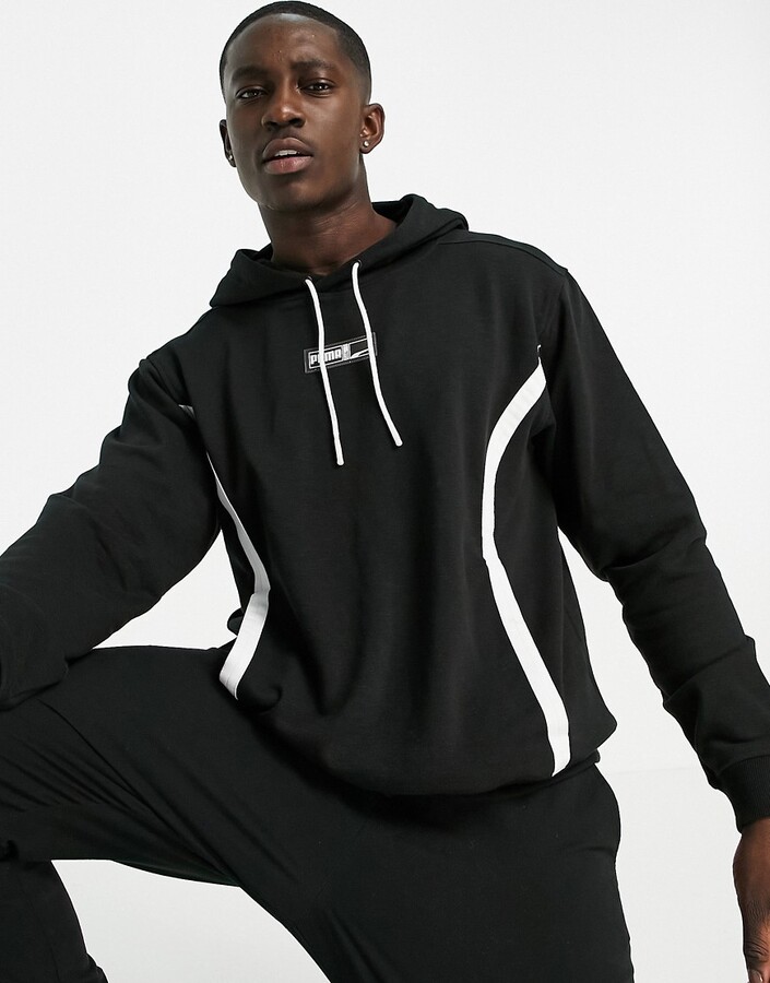 Puma Hoops small logo hoodie in - ShopStyle