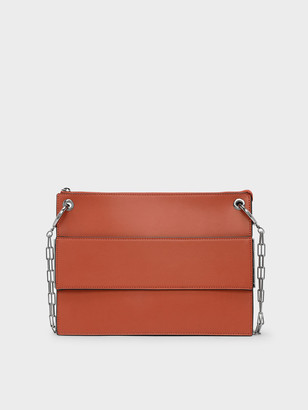 Charles & Keith Grommet Flat Clutch