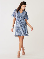Thumbnail for your product : Diane von Furstenberg Zella Silk-Jersey Mini Wrap Dress