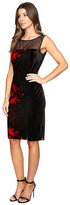 Thumbnail for your product : Sangria Printed Velvet Dress