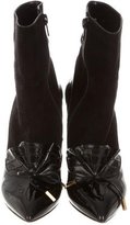 Thumbnail for your product : Marc Jacobs Suede-Accented Patent Booties