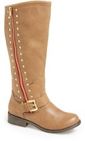 Thumbnail for your product : Steve Madden 'Brylee' Studded Tall Boot (Little Kid & Big Kid)