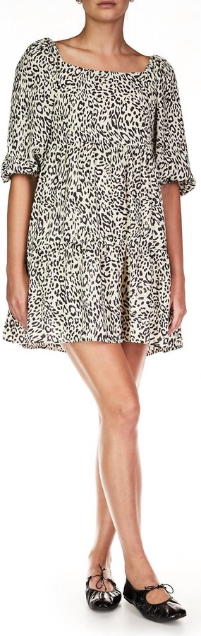 Weekender Babydoll Mini Dress In Gentle Spots