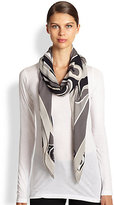 Thumbnail for your product : Emilio Pucci Marbleized Silk Scarf
