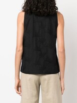 Thumbnail for your product : Odeeh Front Tie-Fastening Detail Blouse