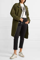 Thumbnail for your product : Alexander Wang Oversized Chain-trimmed Gabardine Parka