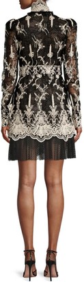 Alexis Hilaria Embroidered Lace Dress