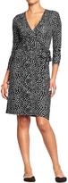 Thumbnail for your product : Old Navy Women's Printed Wrap-Front Dresses
