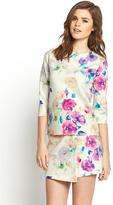 Thumbnail for your product : Love Label Floral Ponte Top