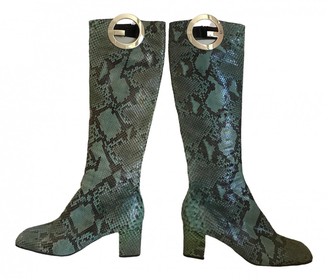 gucci python boots