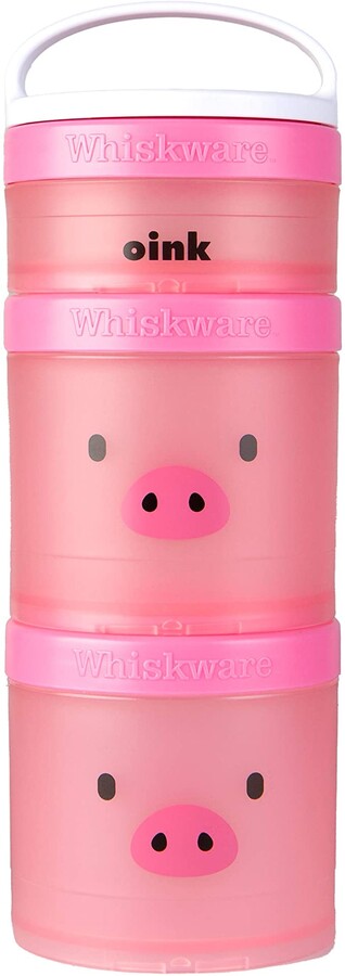 Whiskware Farm Animal Stackable Snack Pack, 2 1/3 cup, Oink