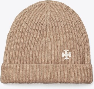 Tory Burch Ribbed Cashmere Beanie - ShopStyle Hats