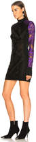 Thumbnail for your product : David Koma Macrame Dress in Black & Purple | FWRD