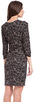 Thumbnail for your product : Badgley Mischka Belle Lace-Print Sheath Dress