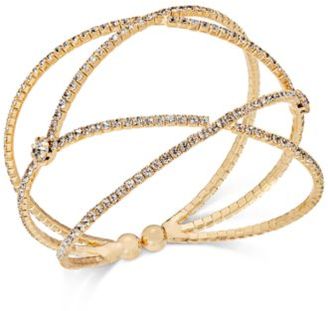 INC International Concepts Pavé Flex Cuff Bracelet, Created for Macy's