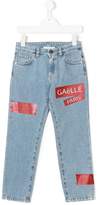 Thumbnail for your product : Gaelle Paris Kids patch denim trousers