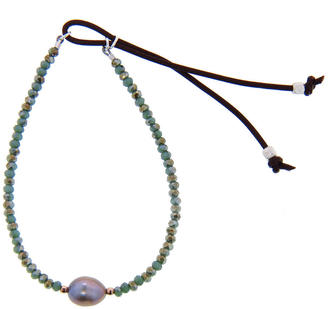Catherine Michiels Faceted Bohemian Crystal Stardust with Pearl