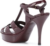 Thumbnail for your product : Saint Laurent Tribute 75 patent platform sandals