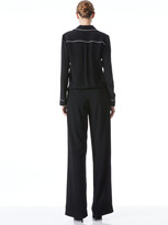 Thumbnail for your product : Alice + Olivia Willa Piped Placket Top