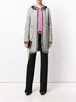 Thumbnail for your product : Giambattista Valli bouclé coat with floral appliqué