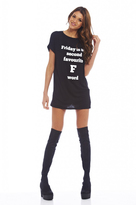 Thumbnail for your product : AX Paris F Word Oversized Tee