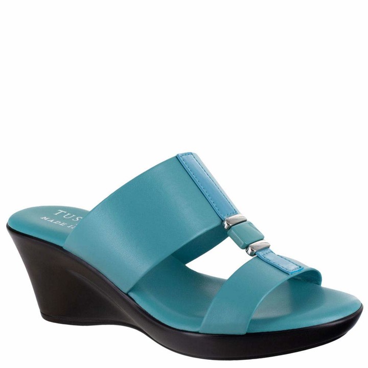 turquoise wedges womens