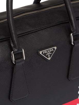 Prada seahorse motif Saffiano leather briefcase