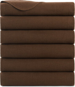 ArkwrightLLC Arkwright Ultra Soft Cozy Polar Fleece 50x60 Throw Blankets - Pack of 6