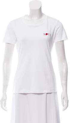 Brandon Maxwell Short Sleeve Vote T-Shirt w/ Tags White Short Sleeve Vote T-Shirt w/ Tags