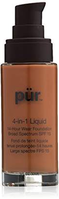 Pur 4-in-1 Liquid Foundation 14 Hour Wear Foundation, Deep 30 ml