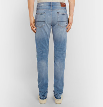 Jean Shop Jim Skinny-Fit Distressed Selvedge Denim Jeans
