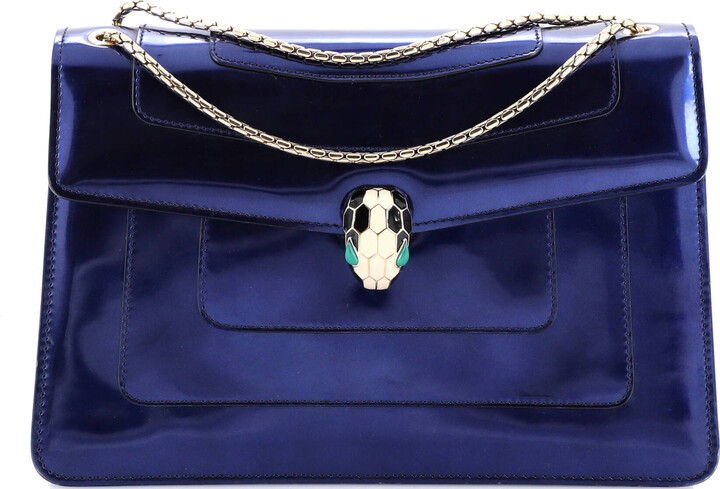 Bvlgari Serpenti Forever Shoulder Bag Patent Medium