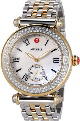 Michele Two-Tone Diamond Watch Head