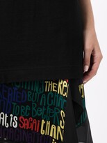 Thumbnail for your product : Sacai Text-Print Panel Dress