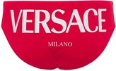 Thumbnail for your product : Versace Underwear Printed Logo Swim Briefs