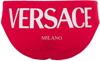 Versace Underwear Printed Logo Swim Briefs