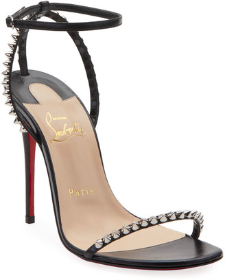 so me spike red sole sandals nude