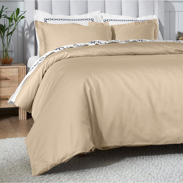 Superior 650 Thread Count Egyptian Cotton Solid Duvet Cover Set