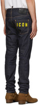 Thumbnail for your product : DSQUARED2 Indigo Resin 3D Cool Guy Jeans