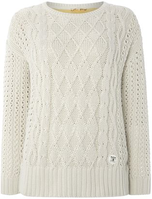 Barbour Braye cable knit jumper