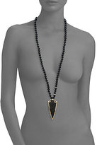 Thumbnail for your product : Nest Black Onyx Arrowhead Beaded Pendant Necklace