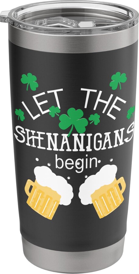 GoodLife Graphix Let the Shenanigans Begin St Patrick's Day Beer Stainless Steel Insulated Tumbler